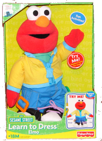 Fisher-Price Elmo  Model H9206  Learn to Dress Elmo
