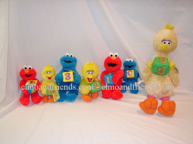 Nanco ABC/123 Blocks Assortment - Elmo and Friends.com - Sesame Street Plush Dolls